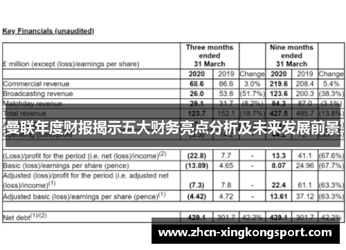 曼联年度财报揭示五大财务亮点分析及未来发展前景