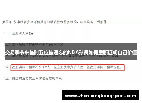 交易季节来临时五位被遗忘的NBA球员如何重新证明自己价值